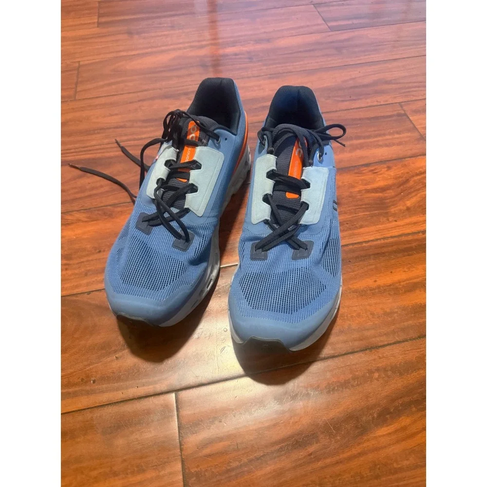 On Cloudstratus Mens Running Shoes Blue Orange US 12.5 Sneaker